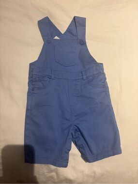Jacadi Blue Short Cotton Overalls for Kids